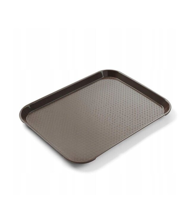 HENDI Fastfood dienbladen small, HENDI, Bruin, 265x345x(H)20mm