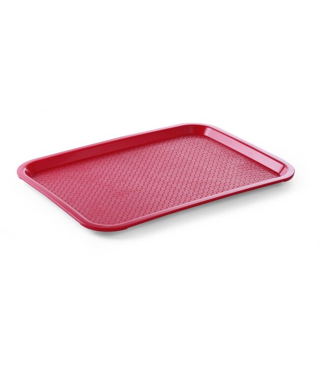 HENDI Fastfood dienbladen medium, HENDI, Rood, 305x415x(H)20mm