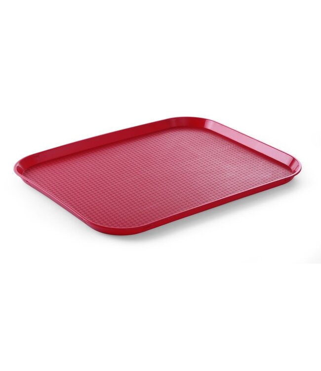 HENDI Fastfood dienbladen large, HENDI, Rood, 350x450x(H)20mm