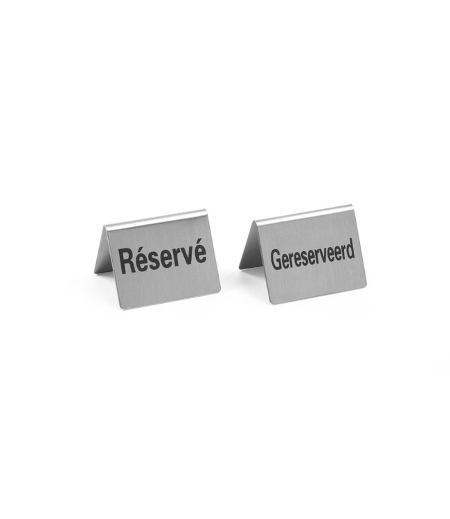HENDI Tafelstandaard Gereserveerd - 4 st., HENDI, Gereserveerd, 4 st., 50x35x(H)40mm