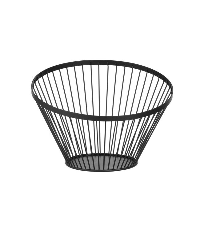 HENDI Fruitkorf schuin zwart, HENDI, ø300x(H)250mm