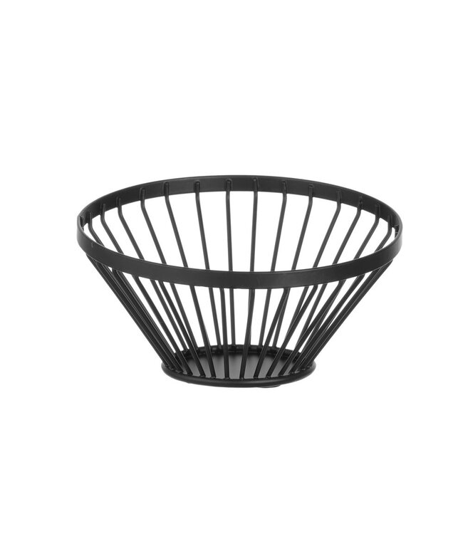 HENDI Fruitkorf schuin zwart, HENDI, ø150x(H)80mm