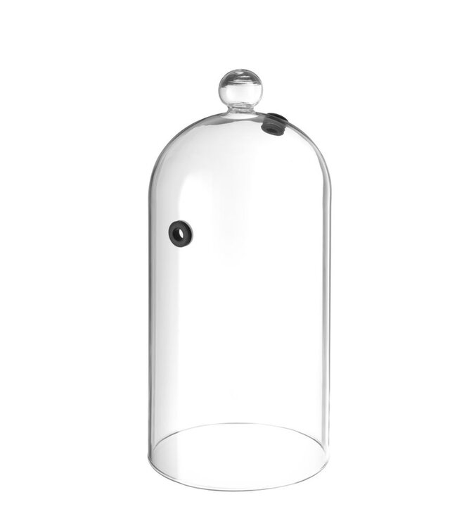 HENDI Glazen stolp met ventiel, HENDI, Cocktail stolp, ø130x(H)282mm