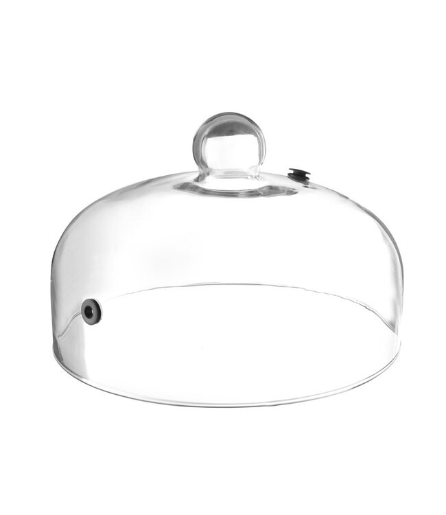 HENDI Glazen stolp met ventiel, HENDI, Serveerstolp, ø260x(H)174mm