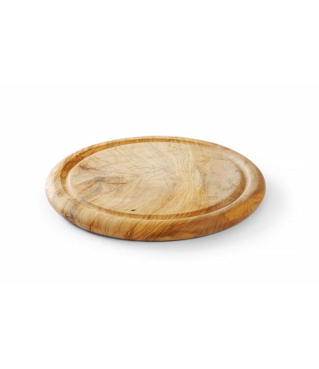 HENDI Serveerplank olijfhout, HENDI, ø260x(H)25mm