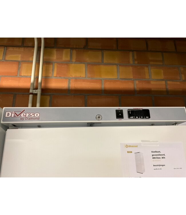 Diamond Koelkast, geventileerd, 400 liter, Wit