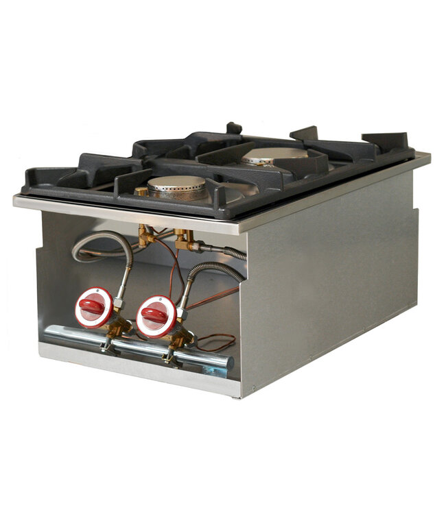 Diamond Elektrische fornuis met 2 vitrokeramische platen, inbouw