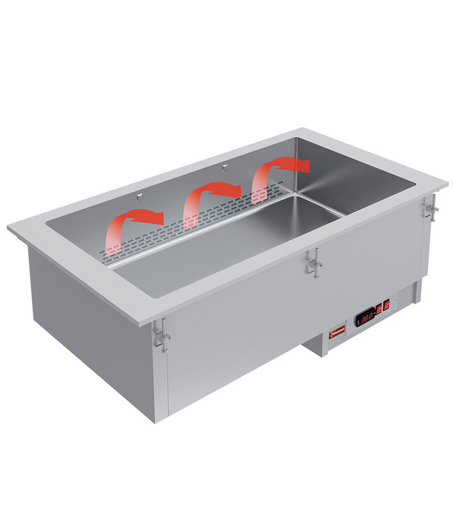 Diamond Bain-marie element 3 GN 1/1 - droog - geventileerd