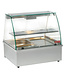 Diamond Warmvitrine, bain-marie 2x GN 1/1, panoramische