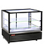 Diamond Warmte vitrine EN of GN, geventileerd, 2 niveaus, ZWART