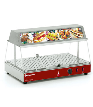 Diamond Verwarmd uitstalraam met lichtbak