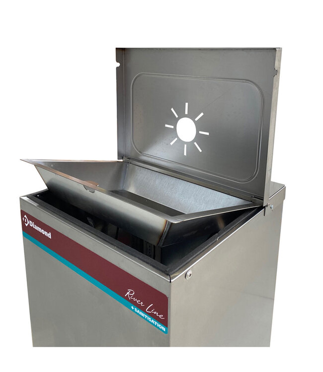 Diamond Pedaal fontein, roestvrij staal, 35 Lit/h.