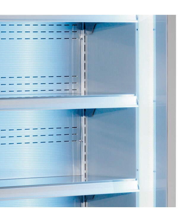 Diamond Gekoeld wandmeubel, geventileerd met glazen schuifdeuren - ZWART