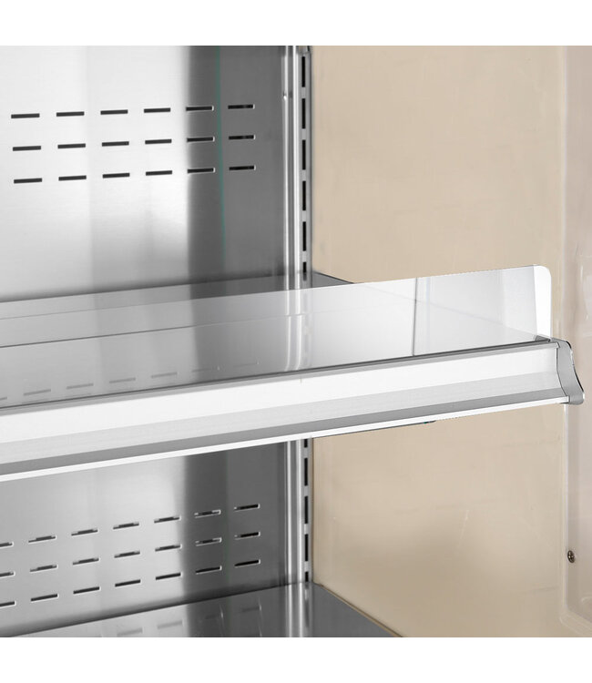 Diamond Gekoeld wandmeubel, geventileerd met glazen schuifdeuren - ZWART