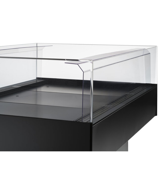 Diamond Panoramische gekoelde self-service toonbank - ZWART