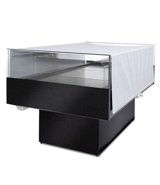 Diamond Panoramische gekoelde self-service toonbank - ZWART
