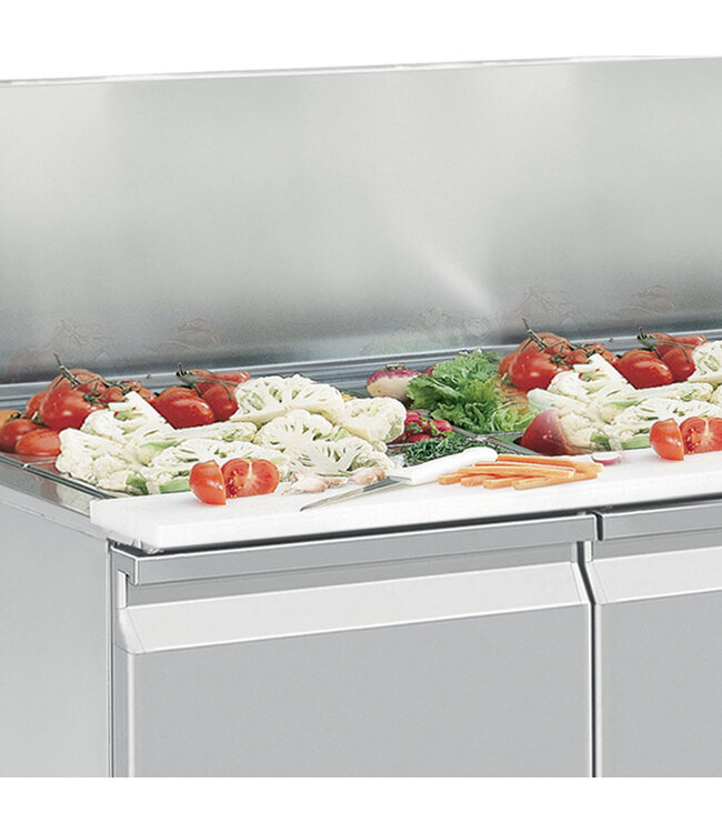 Diamond Gekoelde saladette met deksel 4x GN 1/1 - 150 mm + reserve 3 deuren GN 1/1, 380 Lit