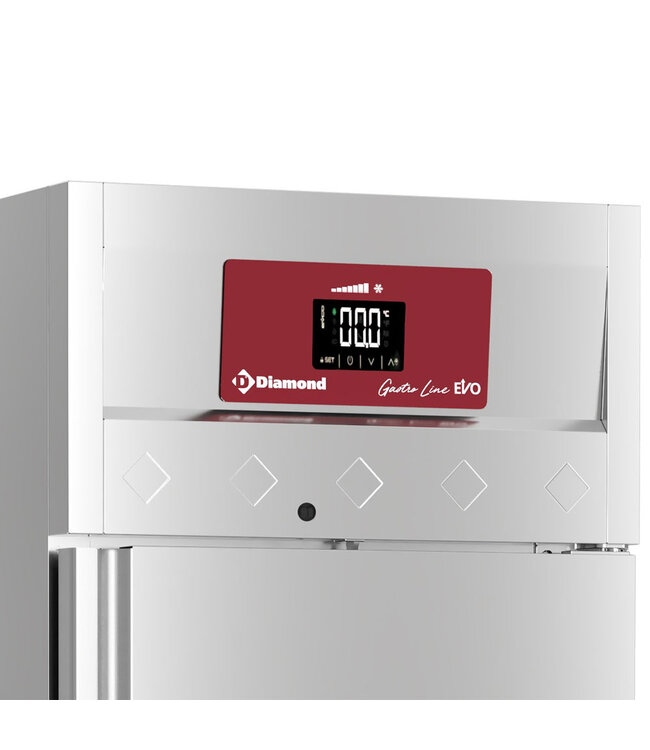 Diamond Koelkast geventileerd 700 liter, 1 deur GN 2/1, op wielen