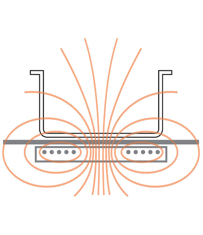 Diamond Inductieplaat 3000 watt, tactiele toetsen