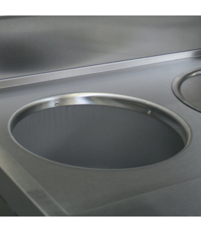 Diamond Friteuse op gas HEAVY DUTY, 2 ronde kuipen, mechanisch