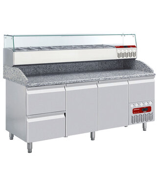 Diamond Geheel Koelkast tafel & gekoelde structuur