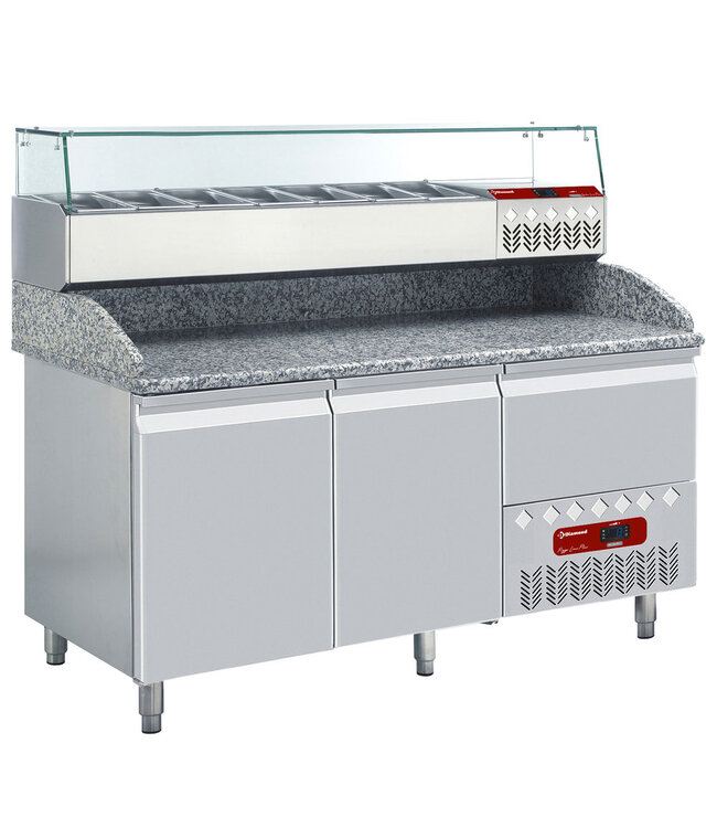 Diamond Geheel Koelkast tafel & gekoelde structuur