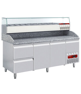 Diamond Geheel Koelkast tafel & gekoelde structuur