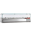 Diamond Gekoelde opzetstructuur 7x GN 1/4 - 150 mm, met glasopbouw