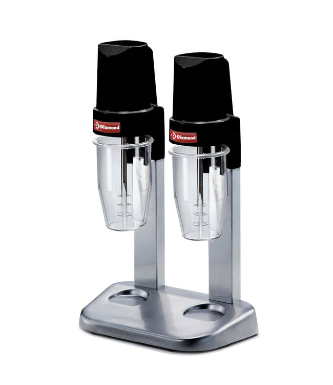 Diamond Milk-shaker, 2 glazen in Lexan 2x 650 cl
