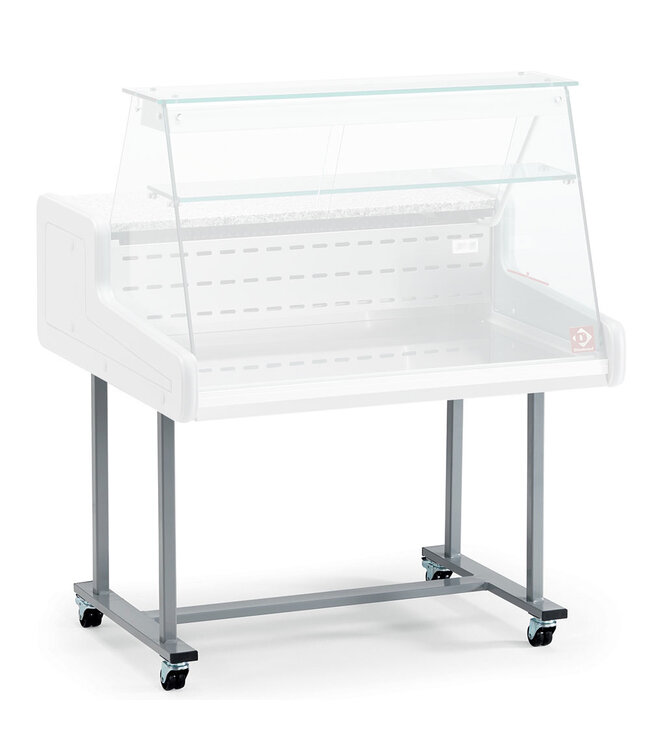 Diamond Onderstel op wielen voor vitrinetoonbank