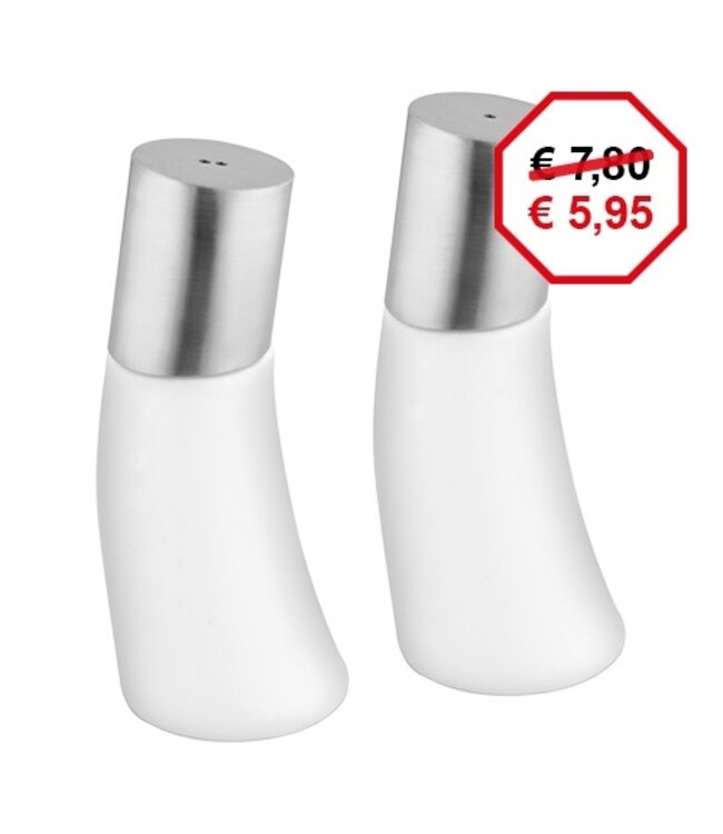 peper & zoutstrooier H.10cm