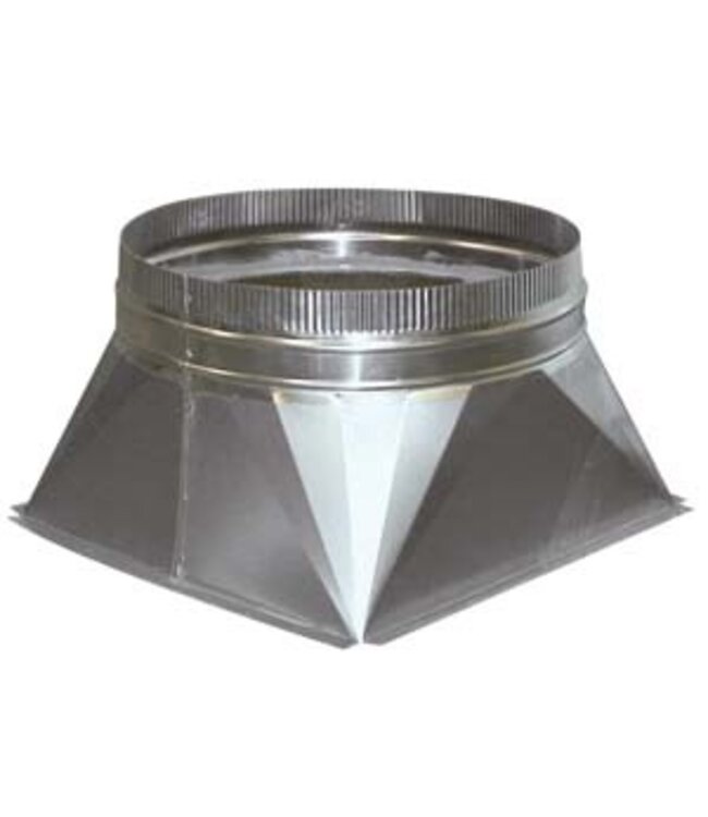 Combisteel VERLOOP VIERKANT-ROND Ø 250
