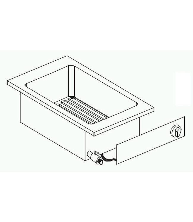 Combisteel DROPIN EL FRITEUSE 1X10L 5,5KW