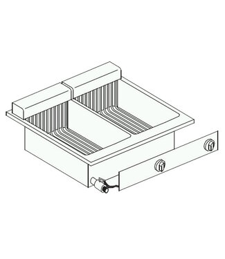 Combisteel DROPIN EL FRITEUSE 2X10L 14,5K