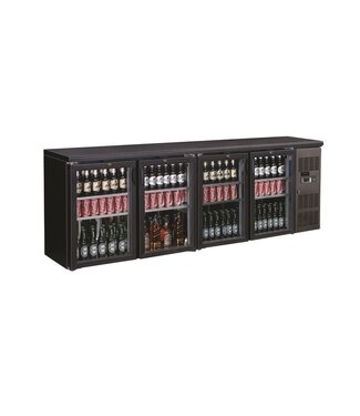 Combisteel BARKOELER ZWART 4 GLASDEUREN