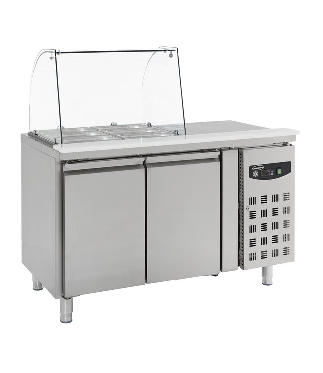 Combisteel KOELWERKBANK GLASOPSTAND 2 DRS