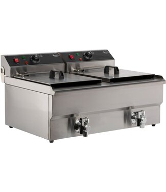 ELEK TAFELFRITEUSE 2X10 L