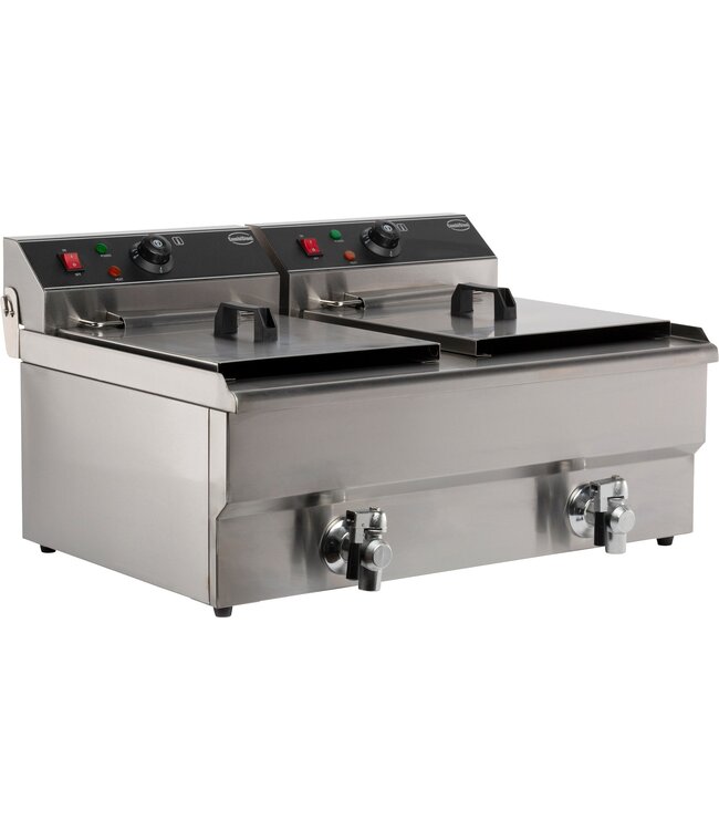 ELEK TAFELFRITEUSE 2X10 L