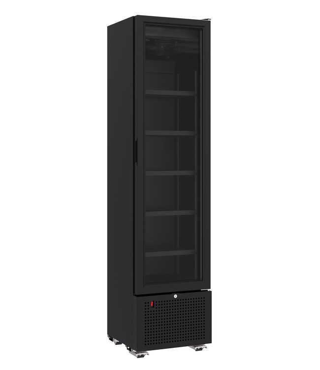 Combisteel KOELKAST GLASDEUR 221L ZW