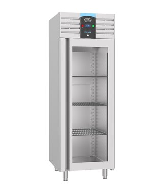 Combisteel KOELKAST RVS GLASDEUR MONO BLO