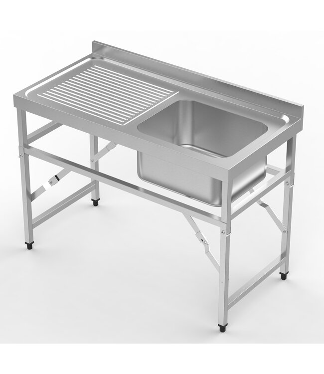 Combisteel 600 SPOELTAFEL INKLAPB 1200 1R