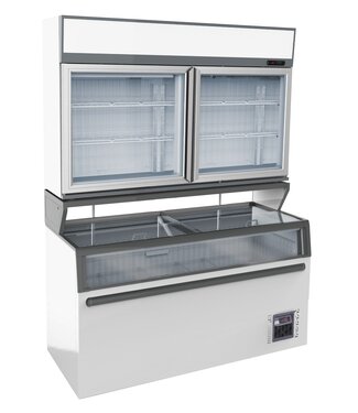 Combisteel WANDVRIESKAST WIT 2D
