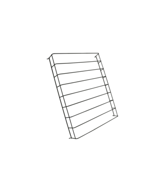 Combisteel DRAADVERDELER ZWART L/R