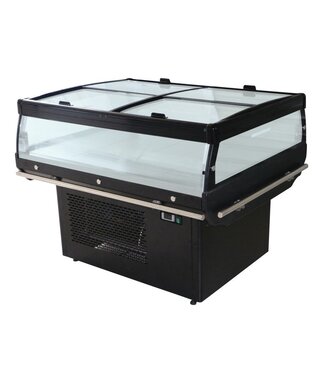 Combisteel KOELEILAND MET GLASDEKSEL 1.3