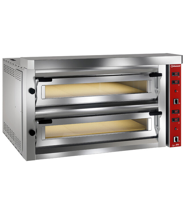 Diamond Elektrische pizzaoven "extra large", 2x 6 pizza's, 1390 x 890 x 730/800 mm