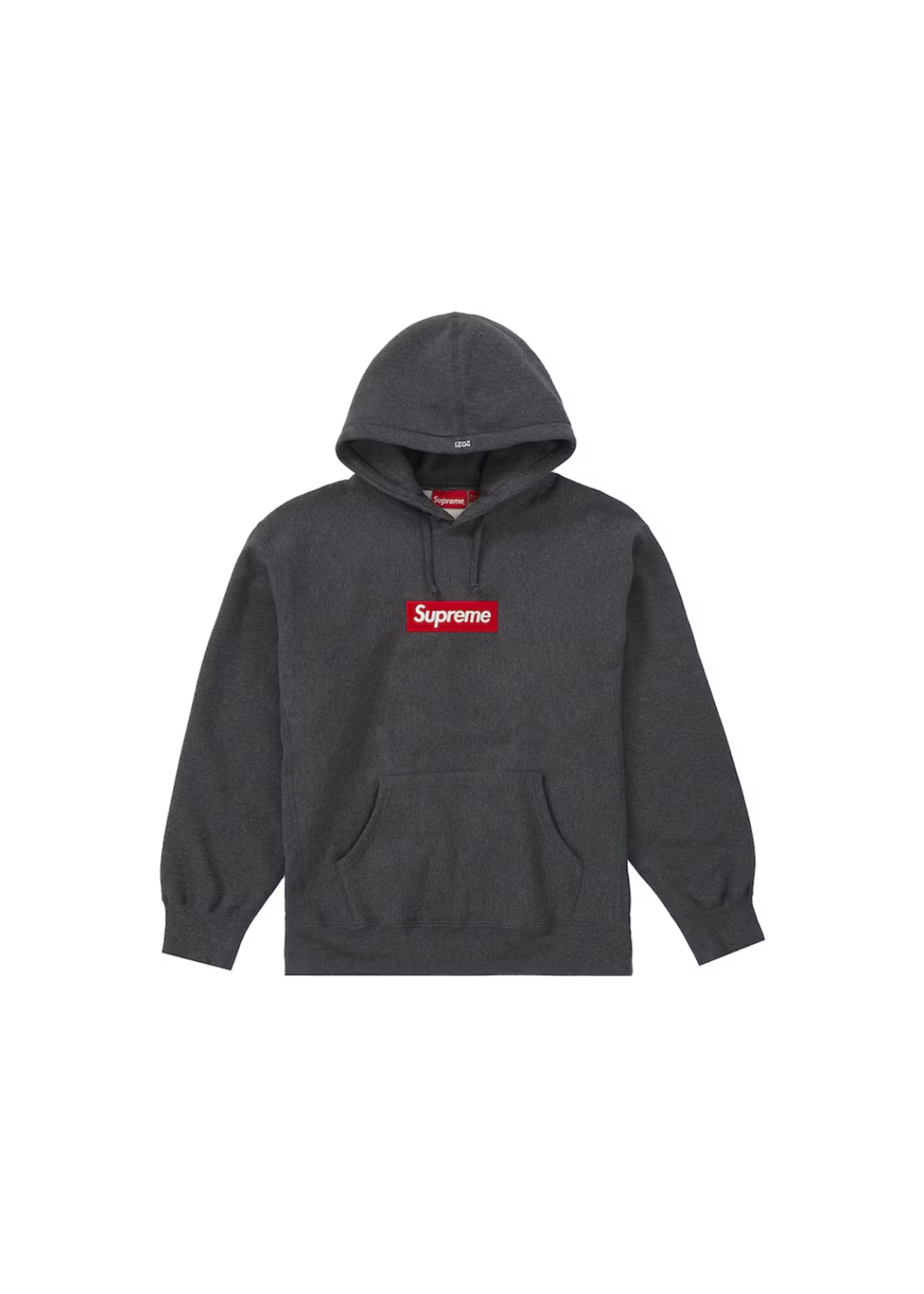 supreme Box Logo Hooded Sweatshirt チャコールトップス - www