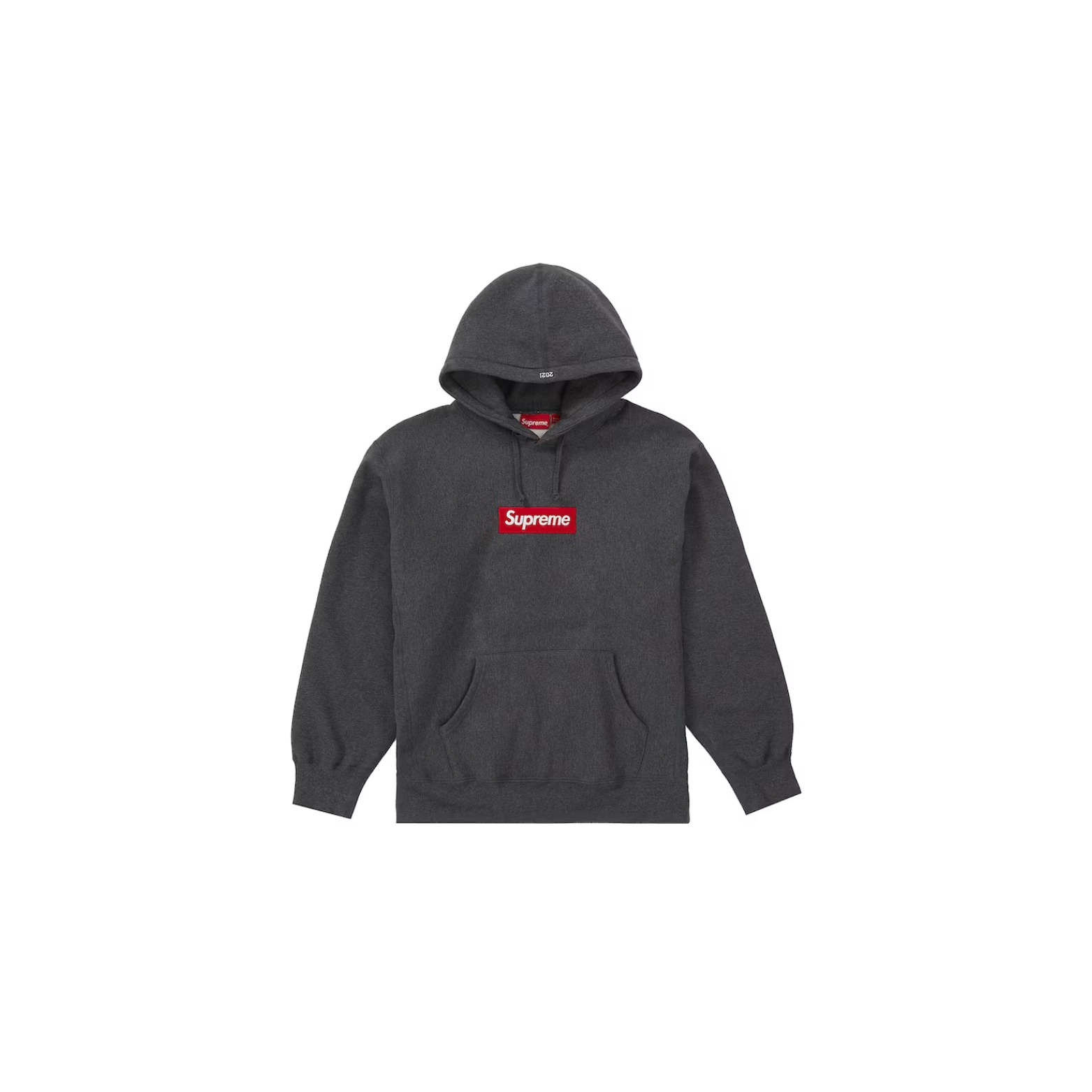 Box Logo Hooded Sweatshirt Charcoal