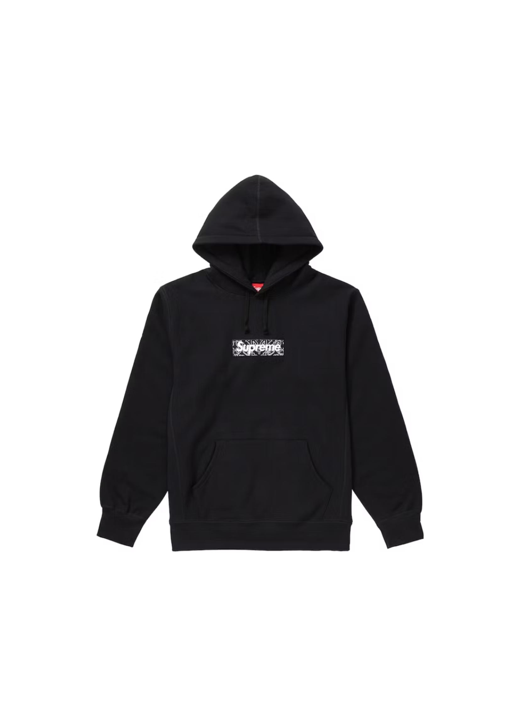 Supreme Supreme Bandana Box Logo Hooded Sweatshirt Black -