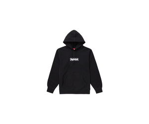 Bandana Box Logo Hooded Sweatshirt Grey