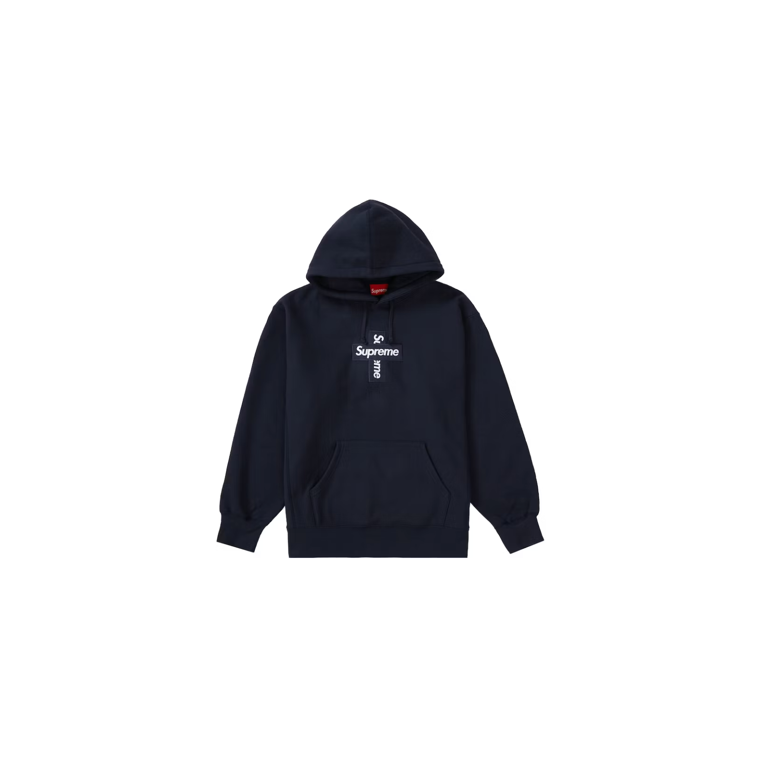 Supreme Supreme Cross Box Logo Hooded Sweatshirt Navy - Supreme Supreme Cross Box Logo Hooded Sweatshirt Navy -